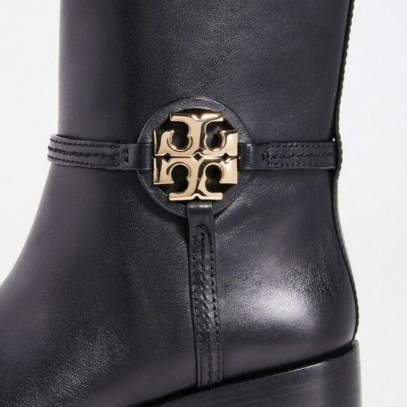 Brand New Tory Burch Brooke women sz 5 boots perfact black 006 52660 - Picture 4 of 6
